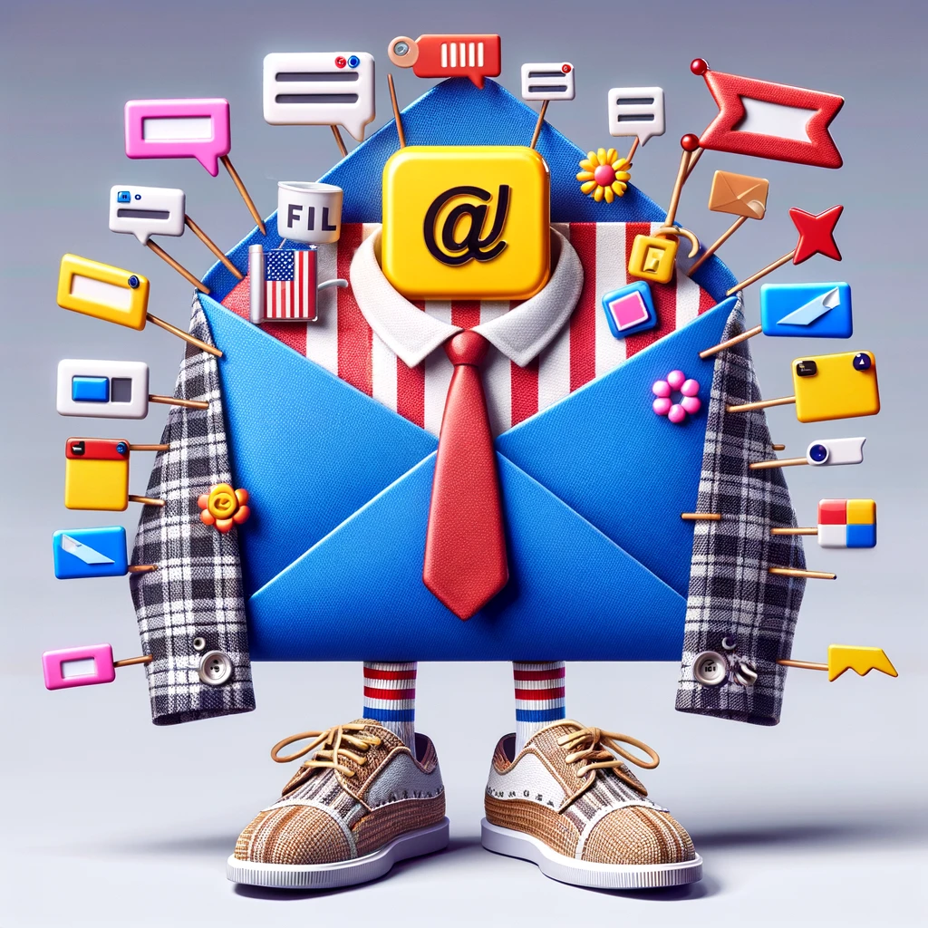 Filters, tags, and flags – the email's wardrobe essentials.- Email Pun