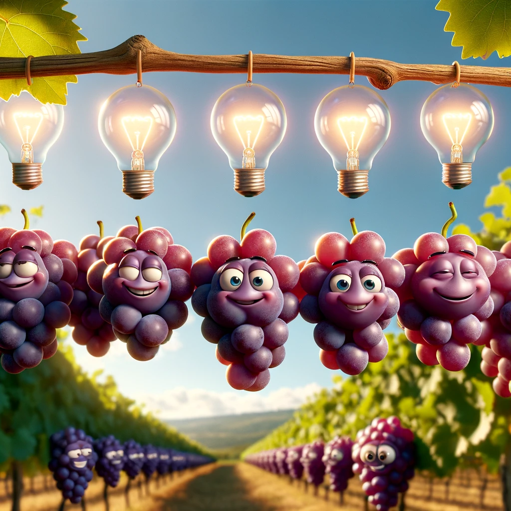 Grape minds think alike. - Purple Pun