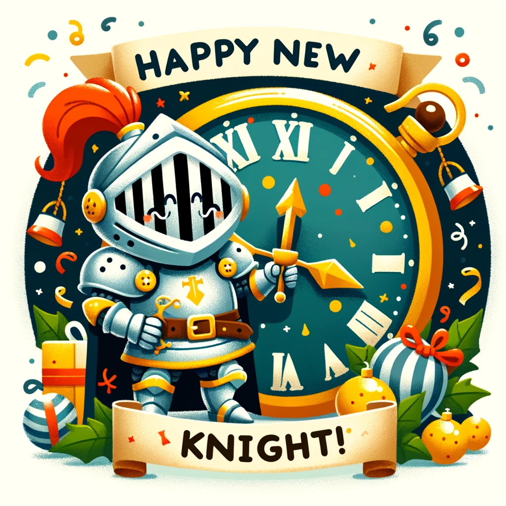 Happy New Knight! - New Year Pun