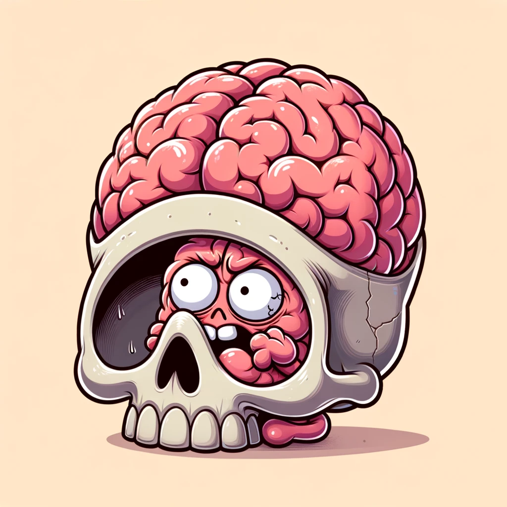 Headache- Nature's way of saying 'Your skull is too small for your brain.'- Headache Pun
