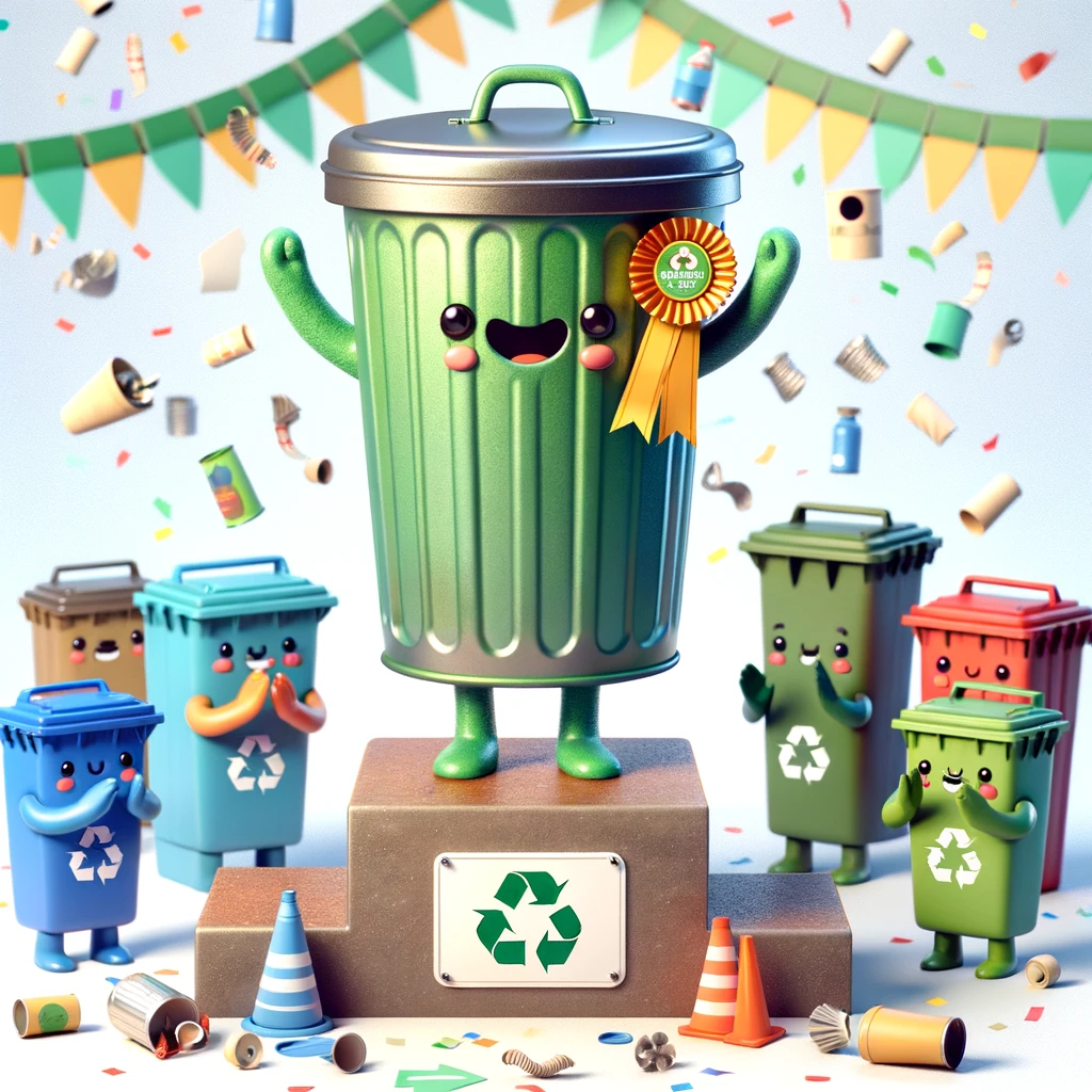 How do you make a trash can feel appreciated? Give it a bin-eficial reward! - Trash Pun