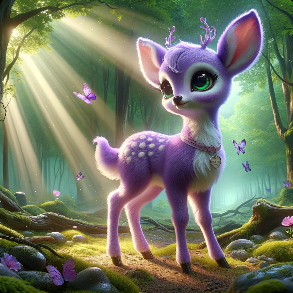 I saw a purple fawn the other day. I named it laven-deer. - Purple Pun