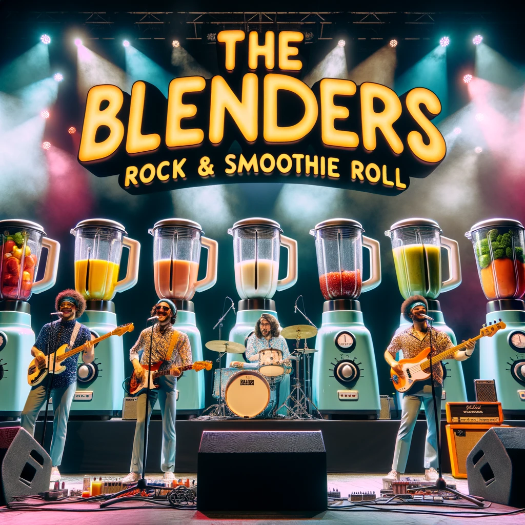 I started a band called The Blenders – our first hit was Rock & Smoothie Roll - Smoothie Pun