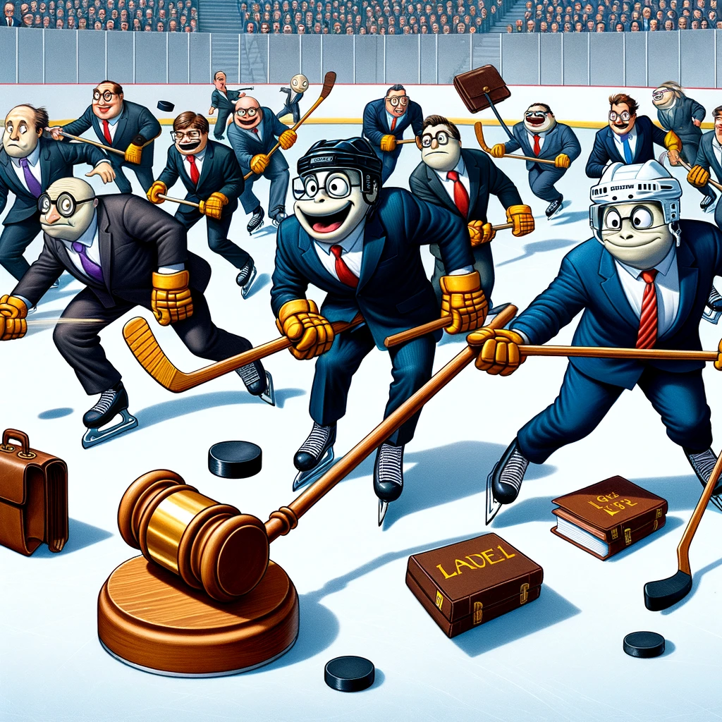 If lawyers played hockey, there would be a lot more suits on the ice! - Hockey Pun