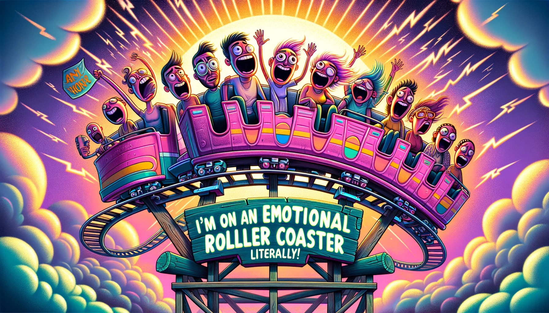 I'm on an emotional roller coaster – literally! - Roller Coaster Pun