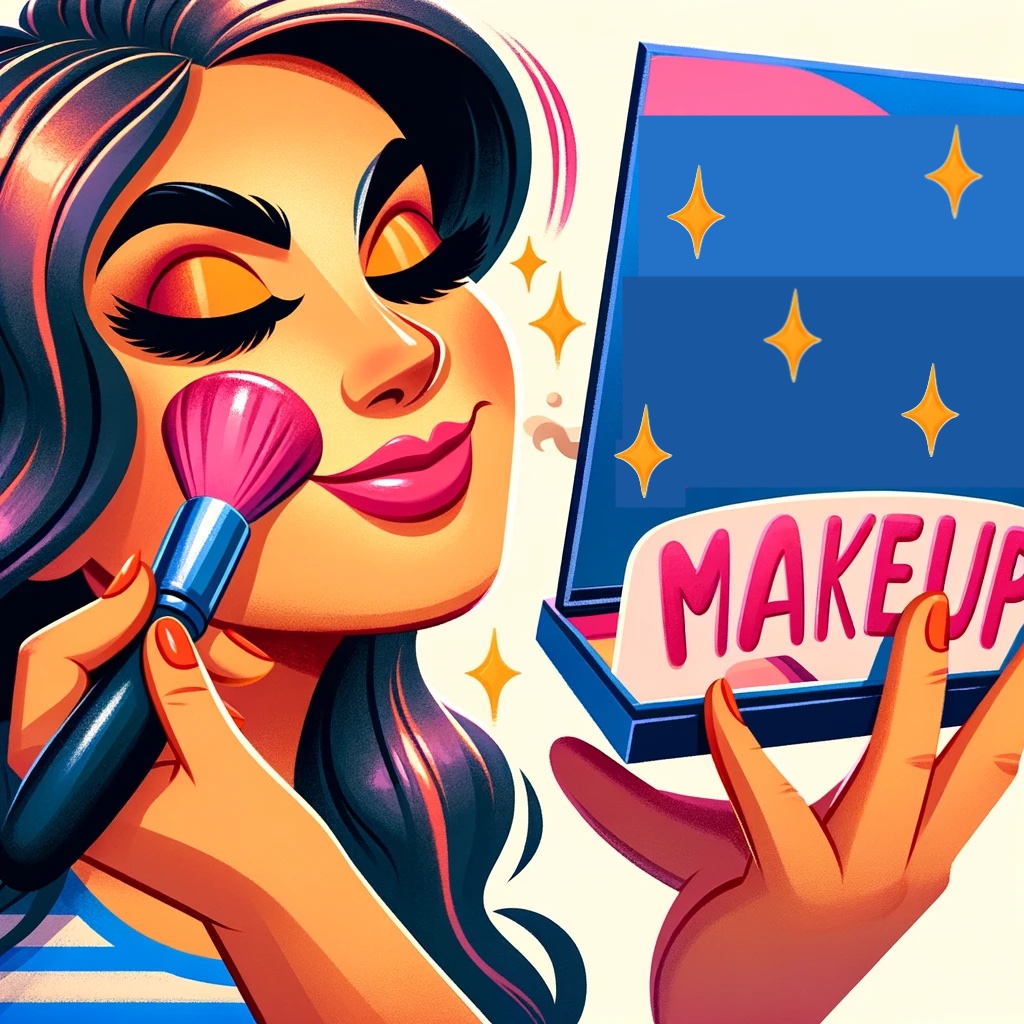 Makeup- Beating the face at its own game!- Makeup Pun