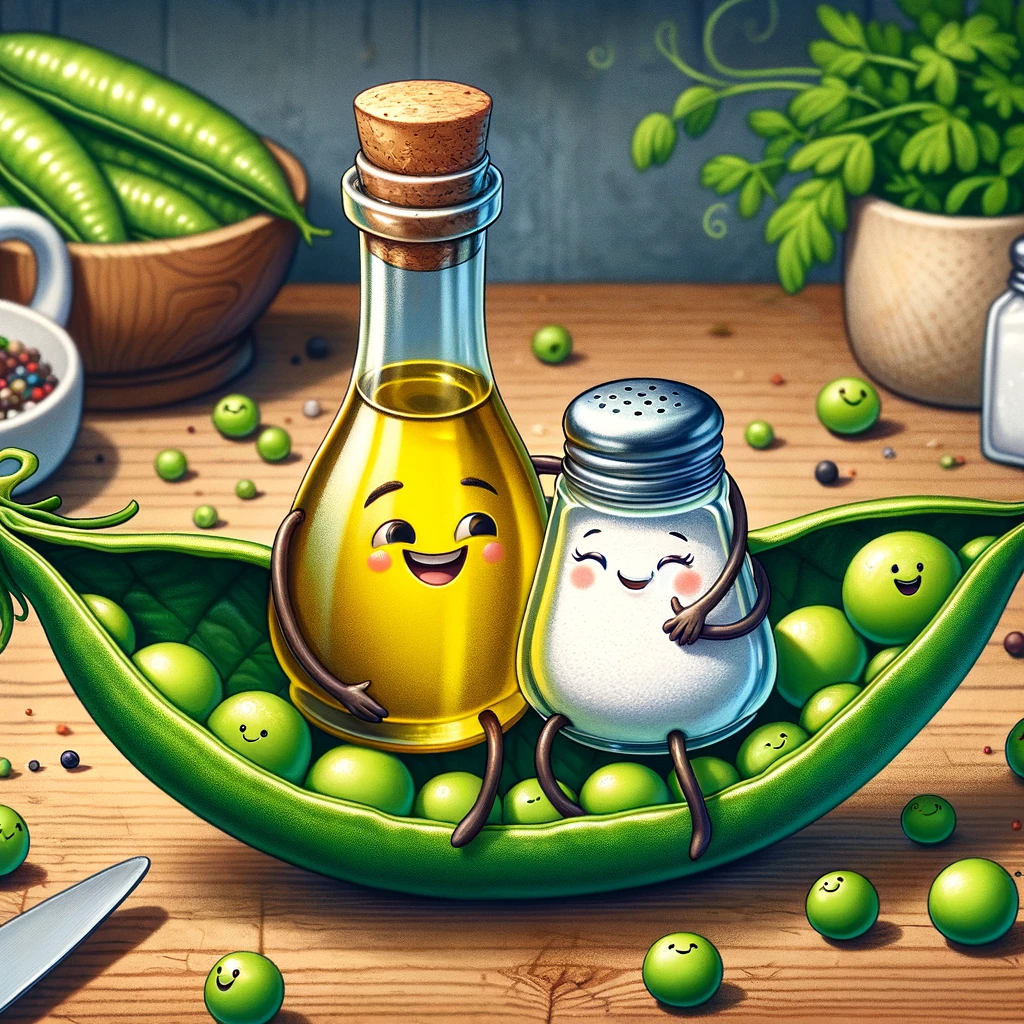 Olive oil and salt, two peas in a pod. - Olive Pun