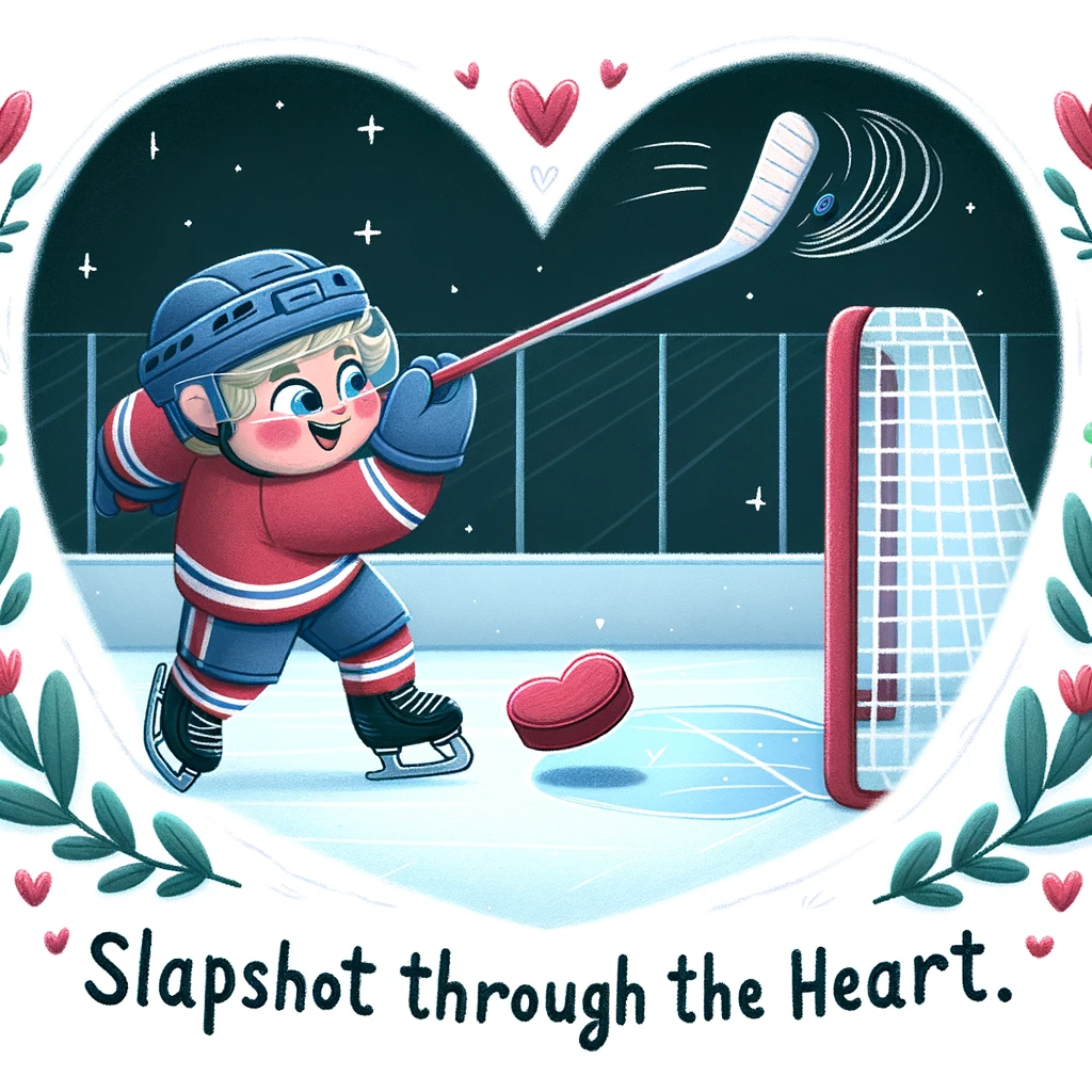 Slapshot through the heart. - Hockey Pun