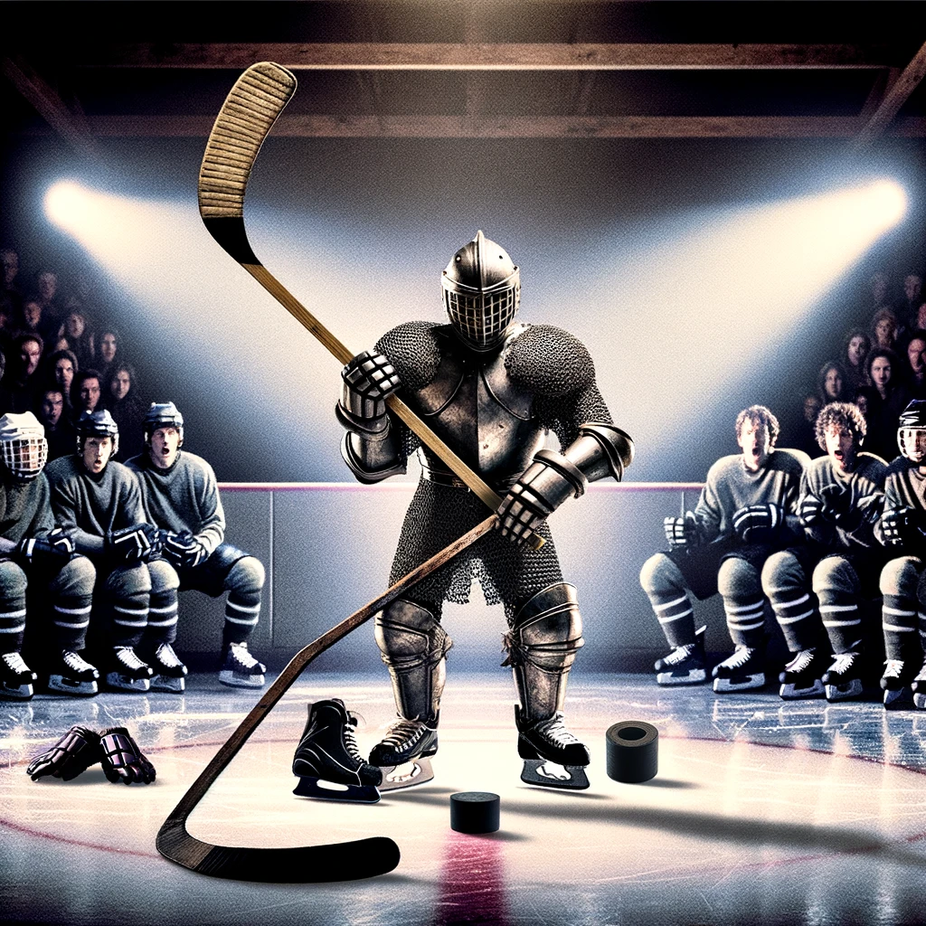 Stick it to 'em! - Hockey Pun