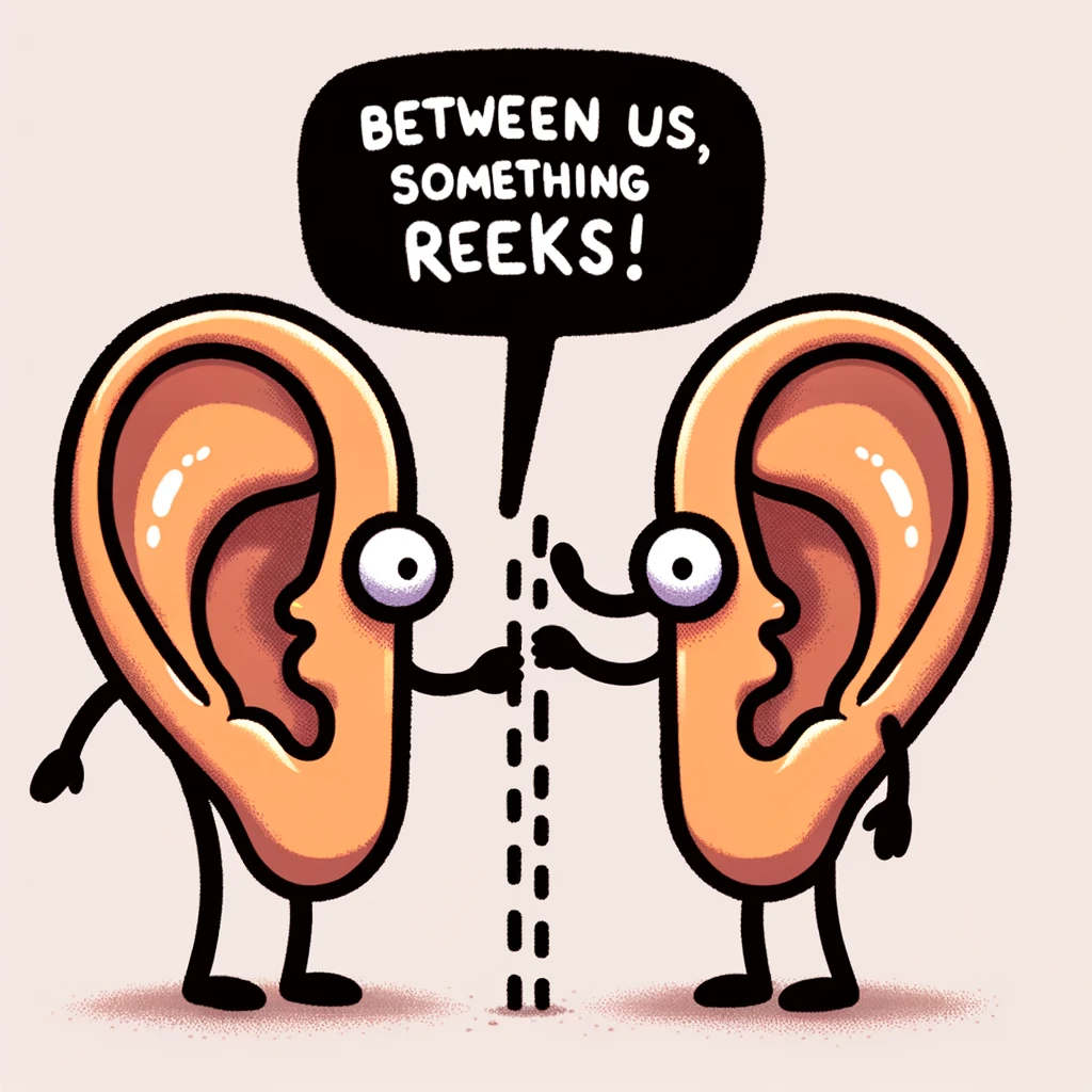 The ear whispered to the brain, I'm tuned into your thoughts!- Ear Pun