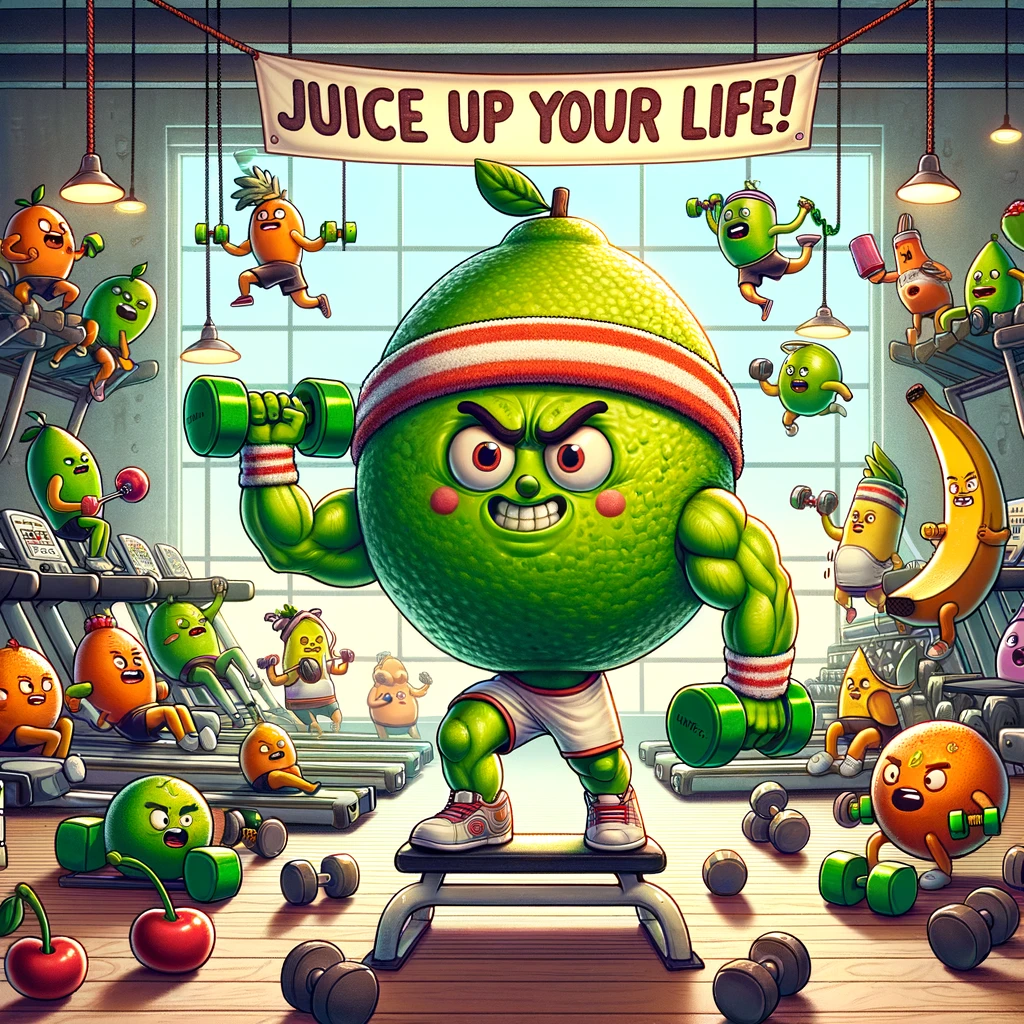 The lime joined the gym to get more juice! - Lime Pun