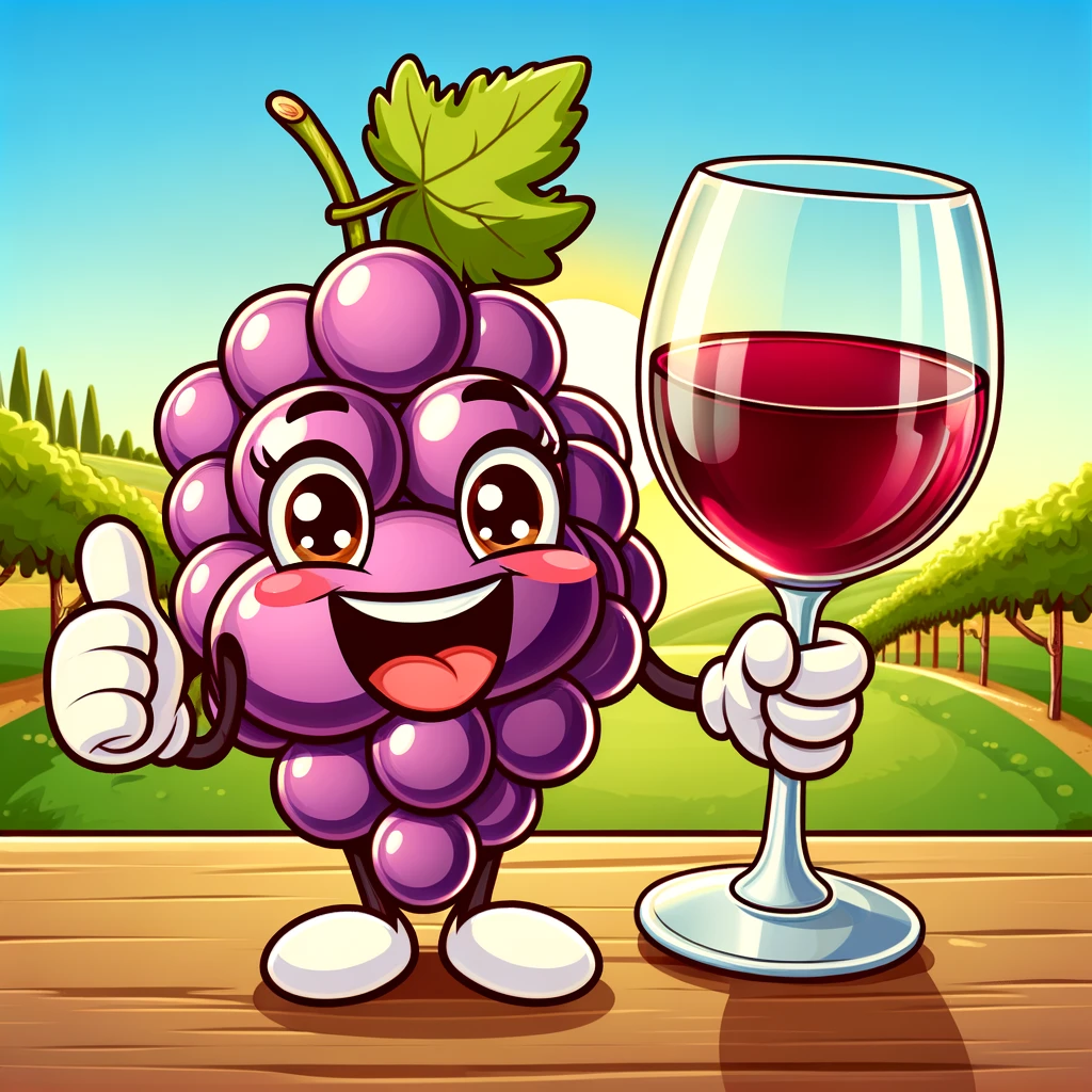 When I complimented the grape, it gave me a wine smile. - Purple Pun