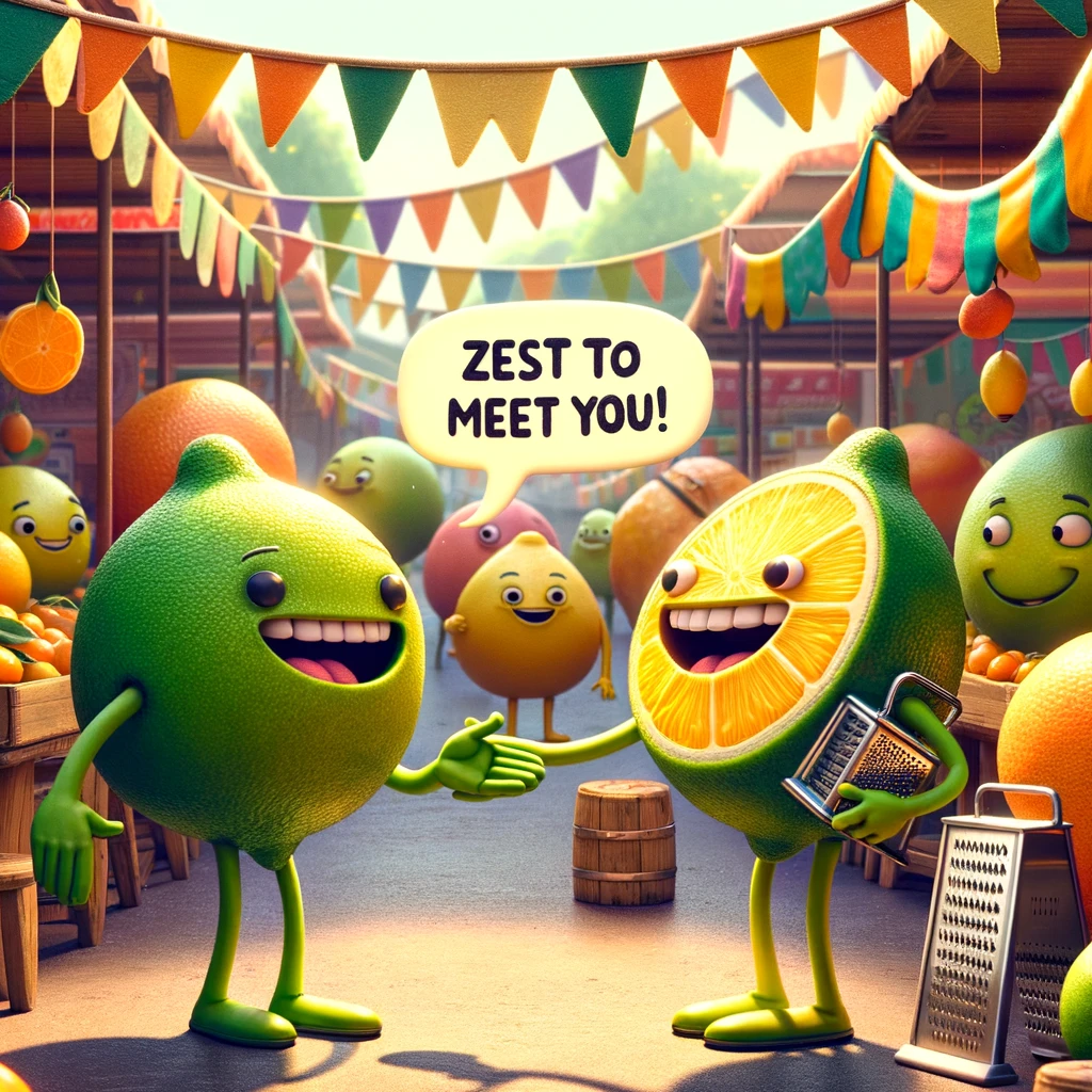 When limes meet, they always say 'Zest to meet you!' - Lime Pun