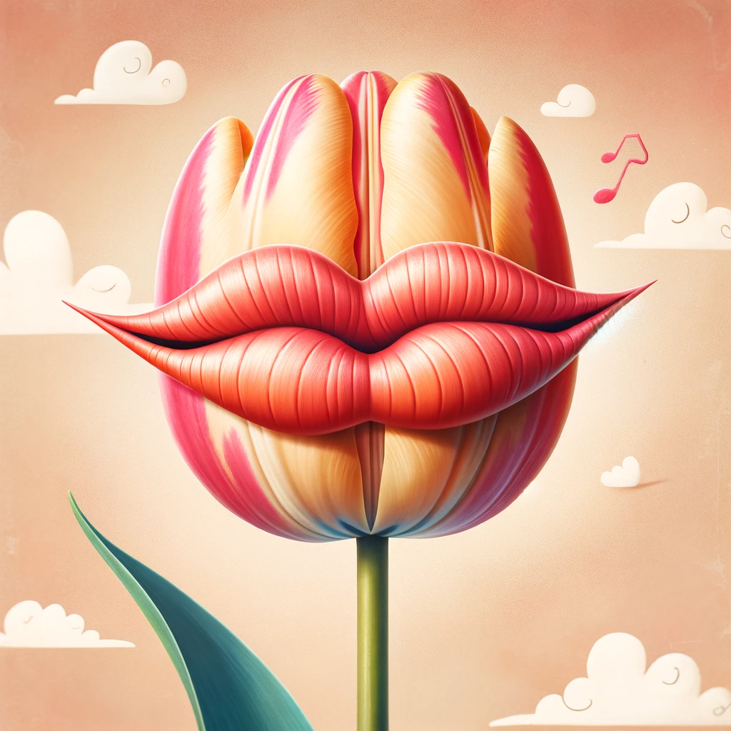 When tulips meet two lips, it's a blossoming conversation!- Tulip Pun