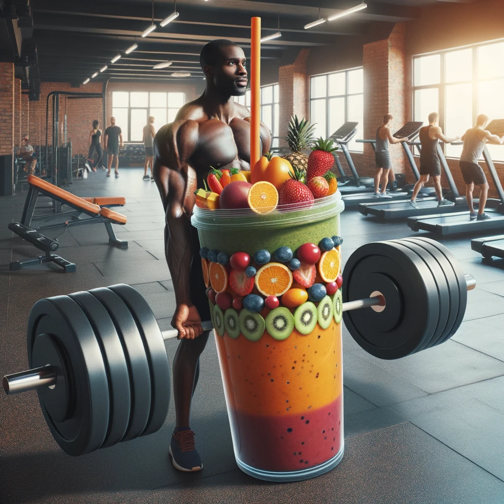 Why lift weights when you can lift a health-packed smoothie? - Smoothie Pun