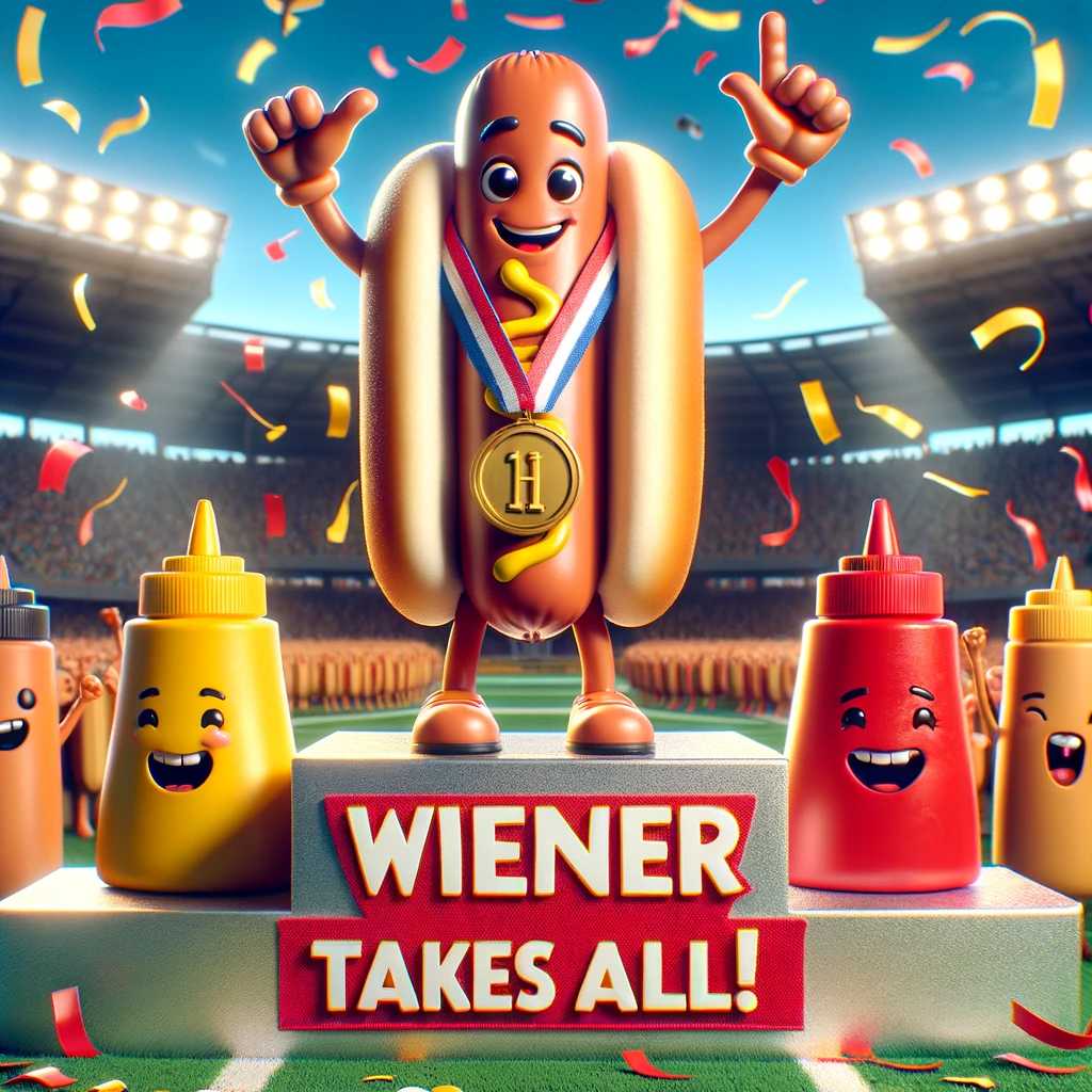 Wiener takes all. - Hot Dog Pun