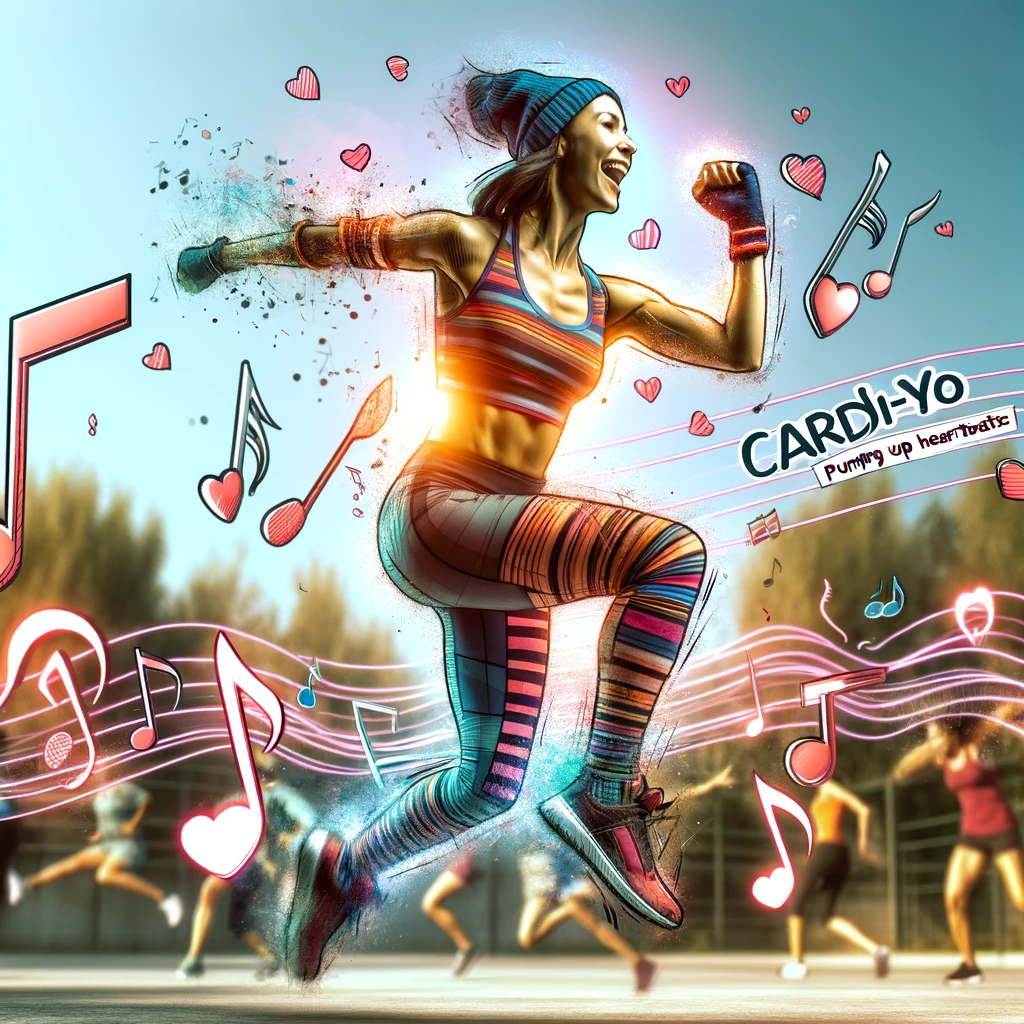 Cardi-Yo! Pumping up the heartbeats.- Cardio Pun