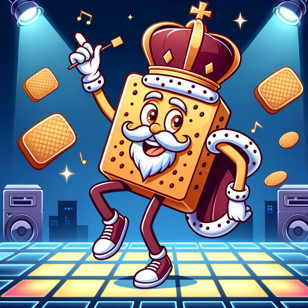Disco King, ruling the dance floor!- Playing Card Pun