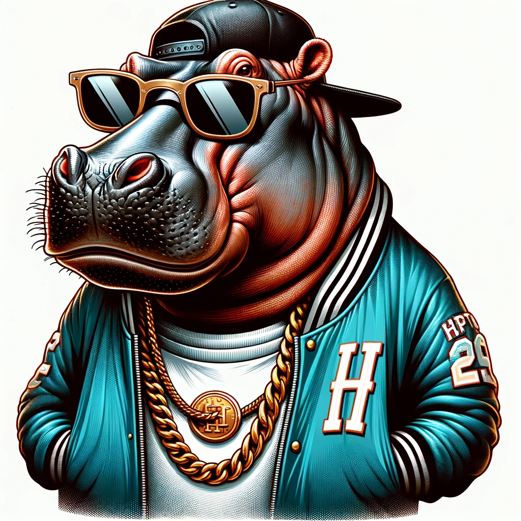 Hip o potamus The coolest hippo on the block. Hip Pun