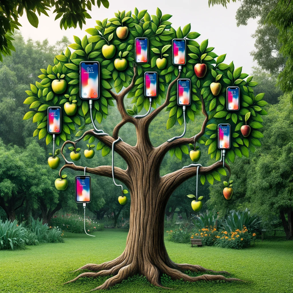 I heard that iPhones are branching out theyre really starting to grow on trees. iPhone Pun