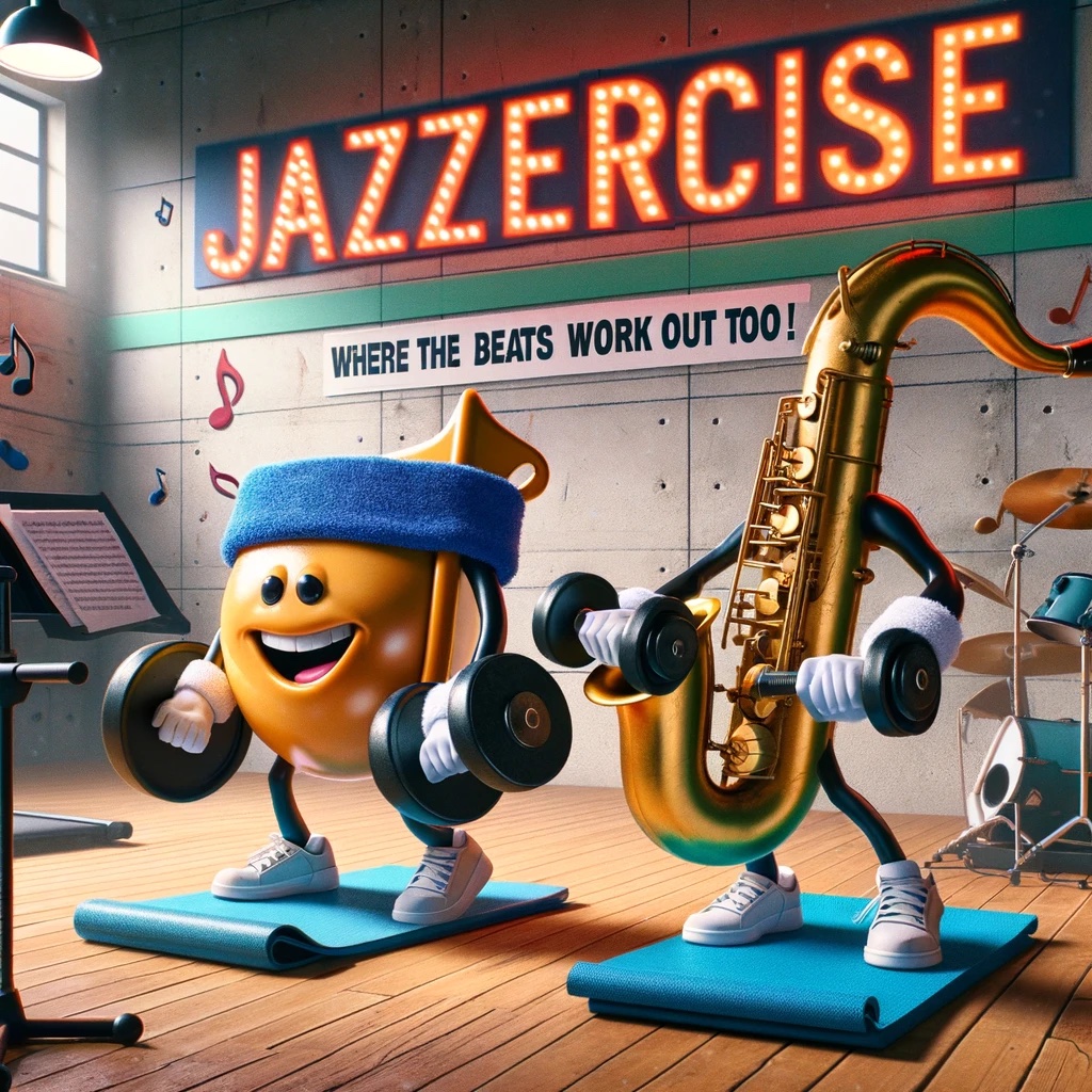 Jazzercise Where the Beats Work Out Too Jazz Pun