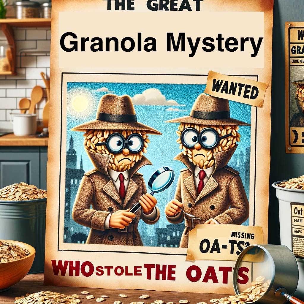 The Great Granola Mystery Who Stole the Oats Granola Pun