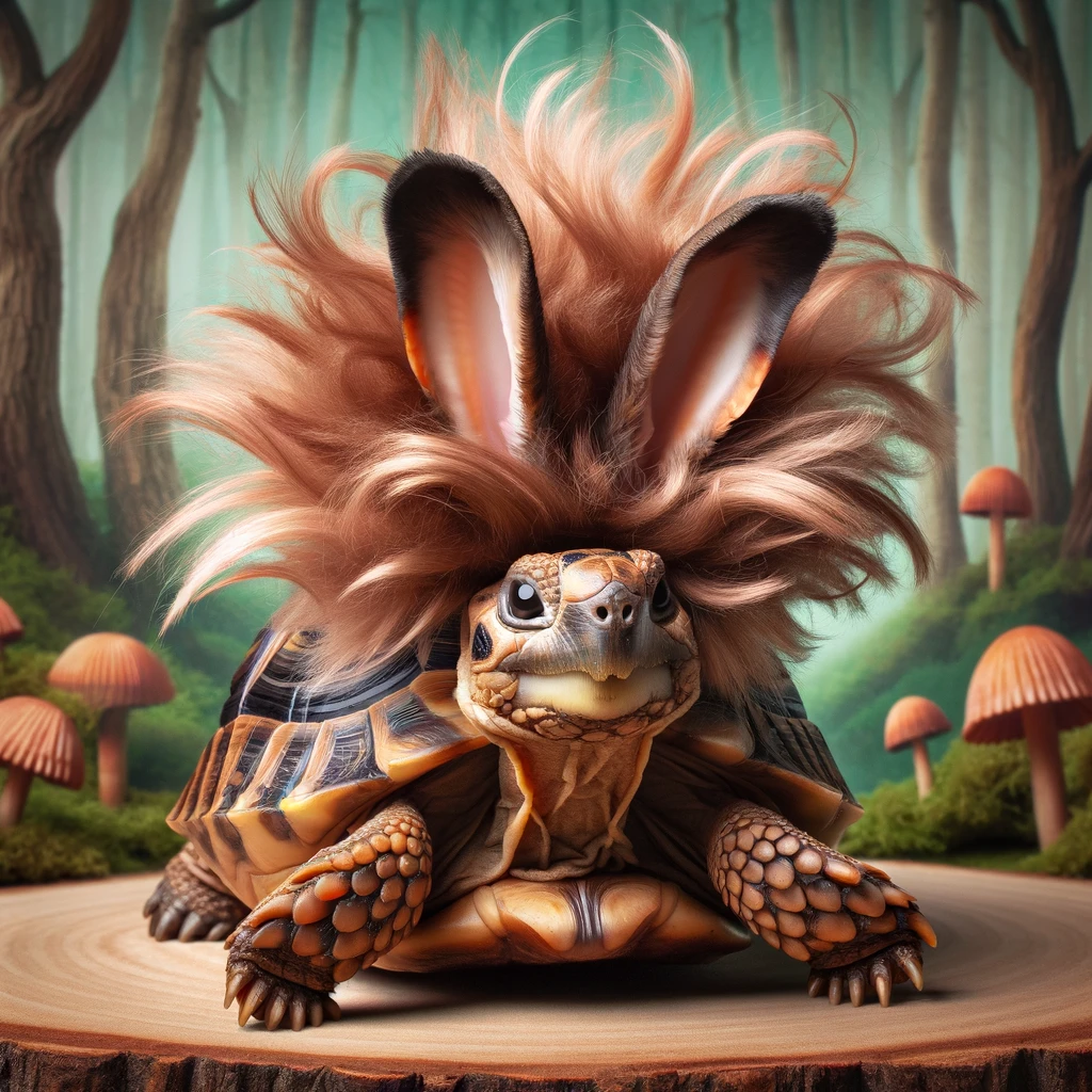 Tortoise in a Hare y Situation Tortoise Pun