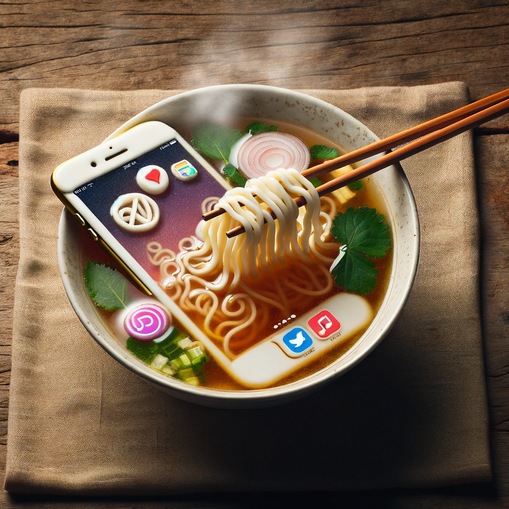 iPho ne Noodle Soup for Tech Lovers iPhone Pun