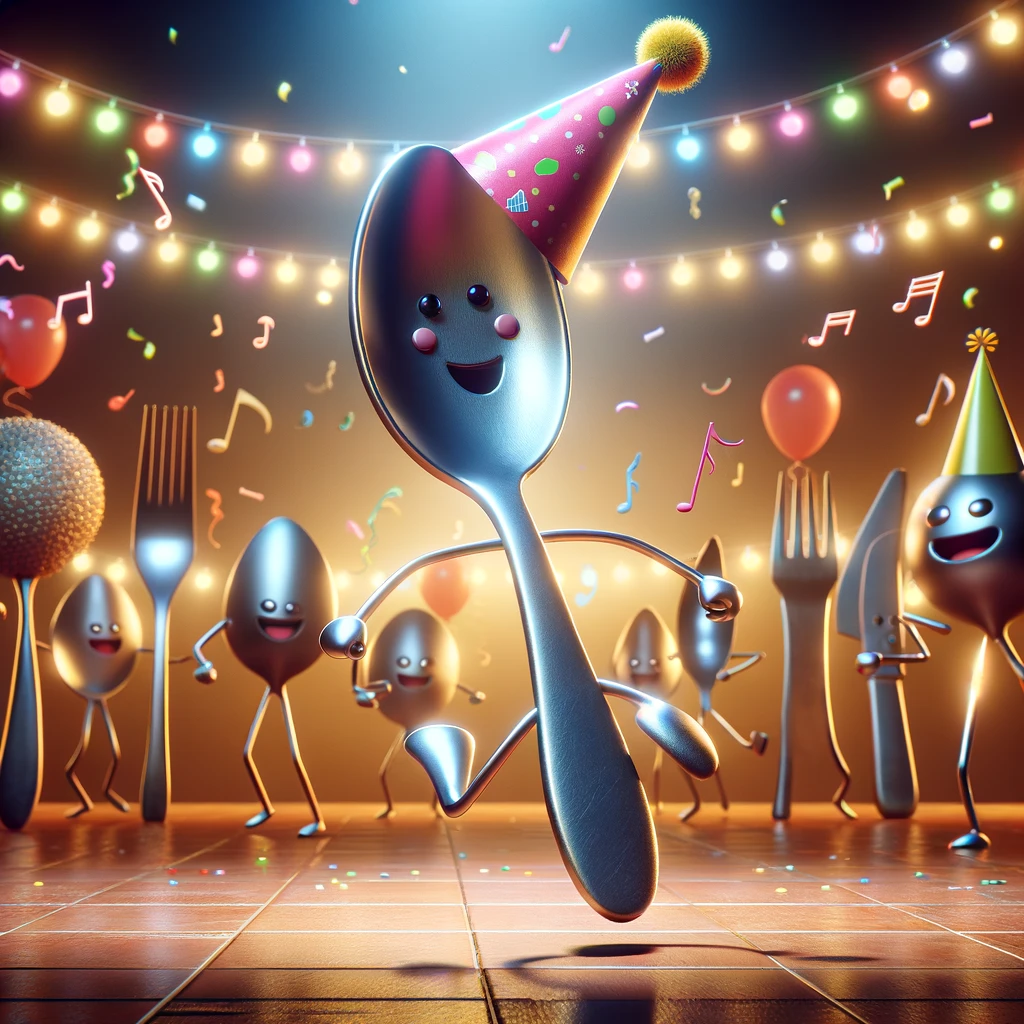 At the party the spoon was the most souperb dancer. Spoon Pun