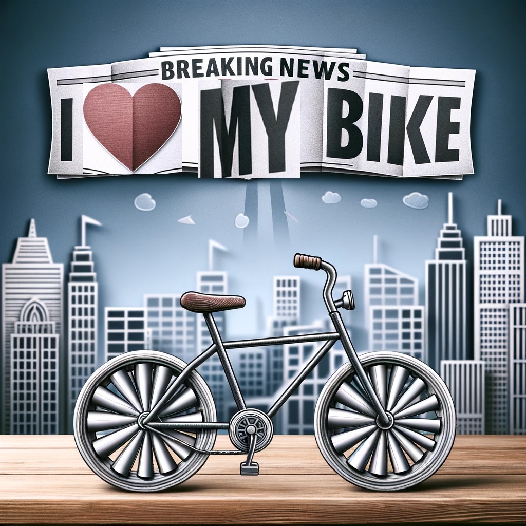 Braking news I love my bike Bike Pun