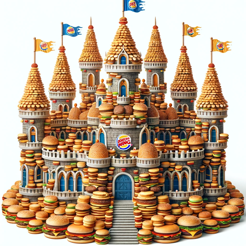 Burger King doesnt have a castle it has a palace of patties. Burger King Pun