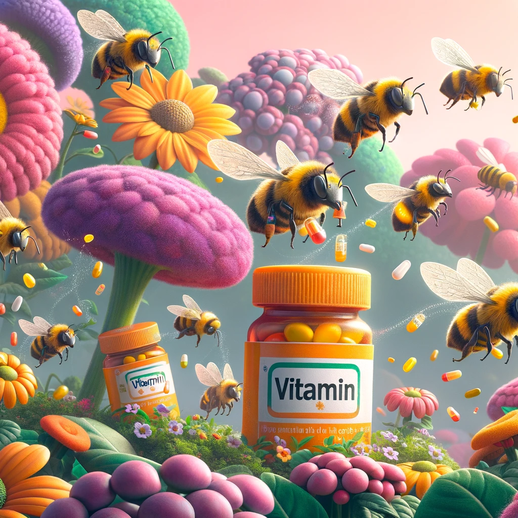Get your daily dose of Vitamin Bee. Vitamin Pun