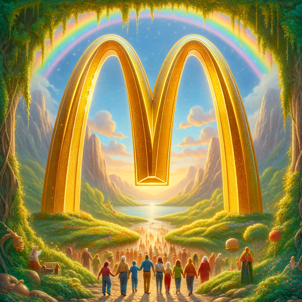 Golden Arches More than just a curve its a foodies love curve. McDonalds Pun