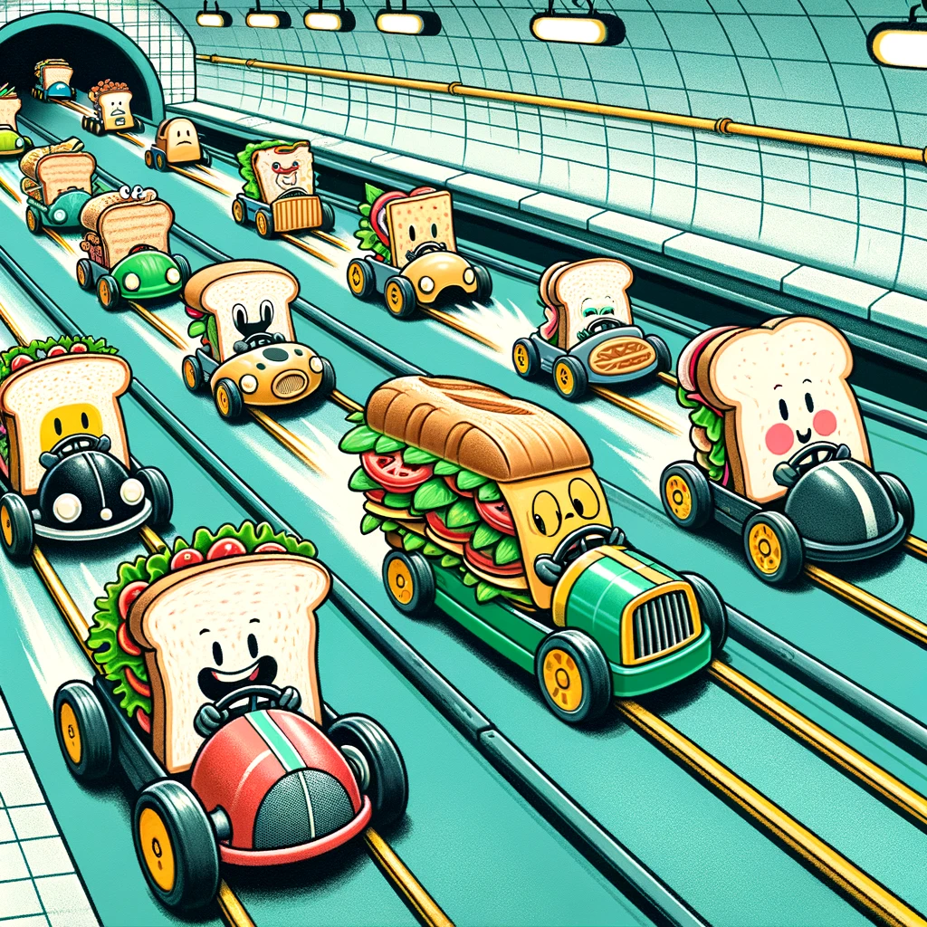 In the Subway every wich way is the right way Subway Pun