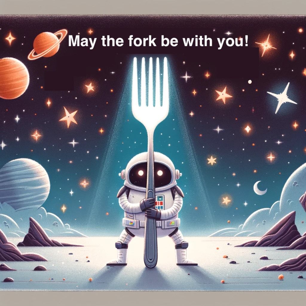 May the fork be with you. Fork Pun