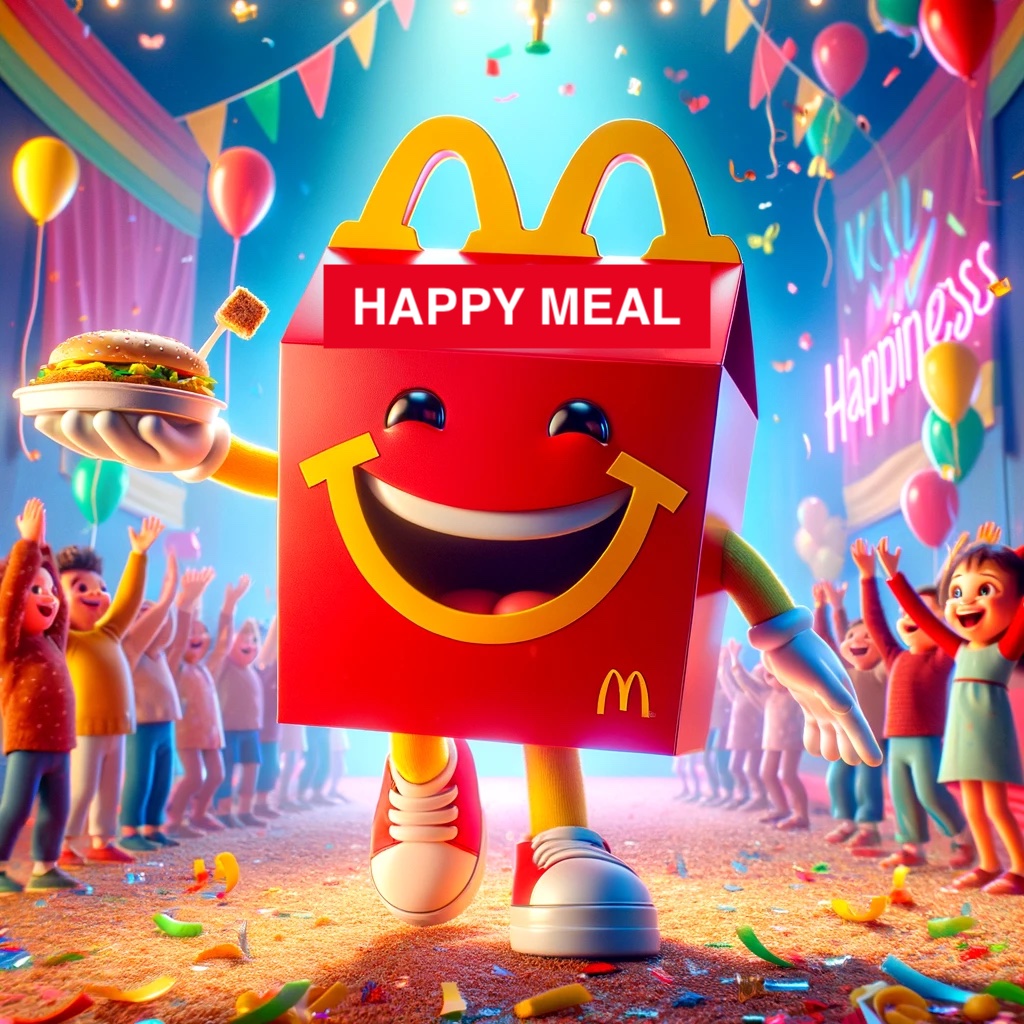 McDonalds Serving happiness in a meal one Happy Meal at a time. McDonalds Pun