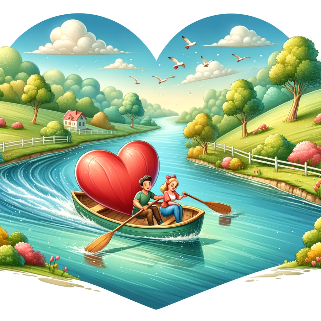 Row mance Finding love in a canoe. Canoe Pun