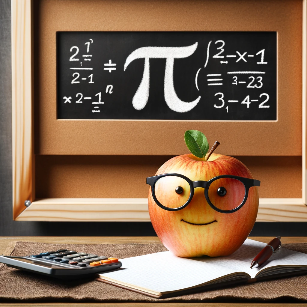 Saw an apple doing math – it was using Pi Apple Pun