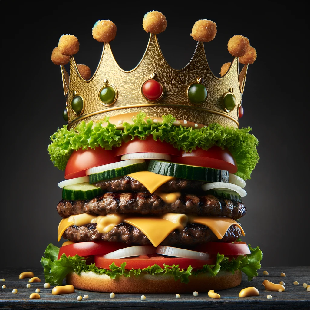 The Burger Kings Crown Meal Fit for Fast Food Royalty Burger King Pun