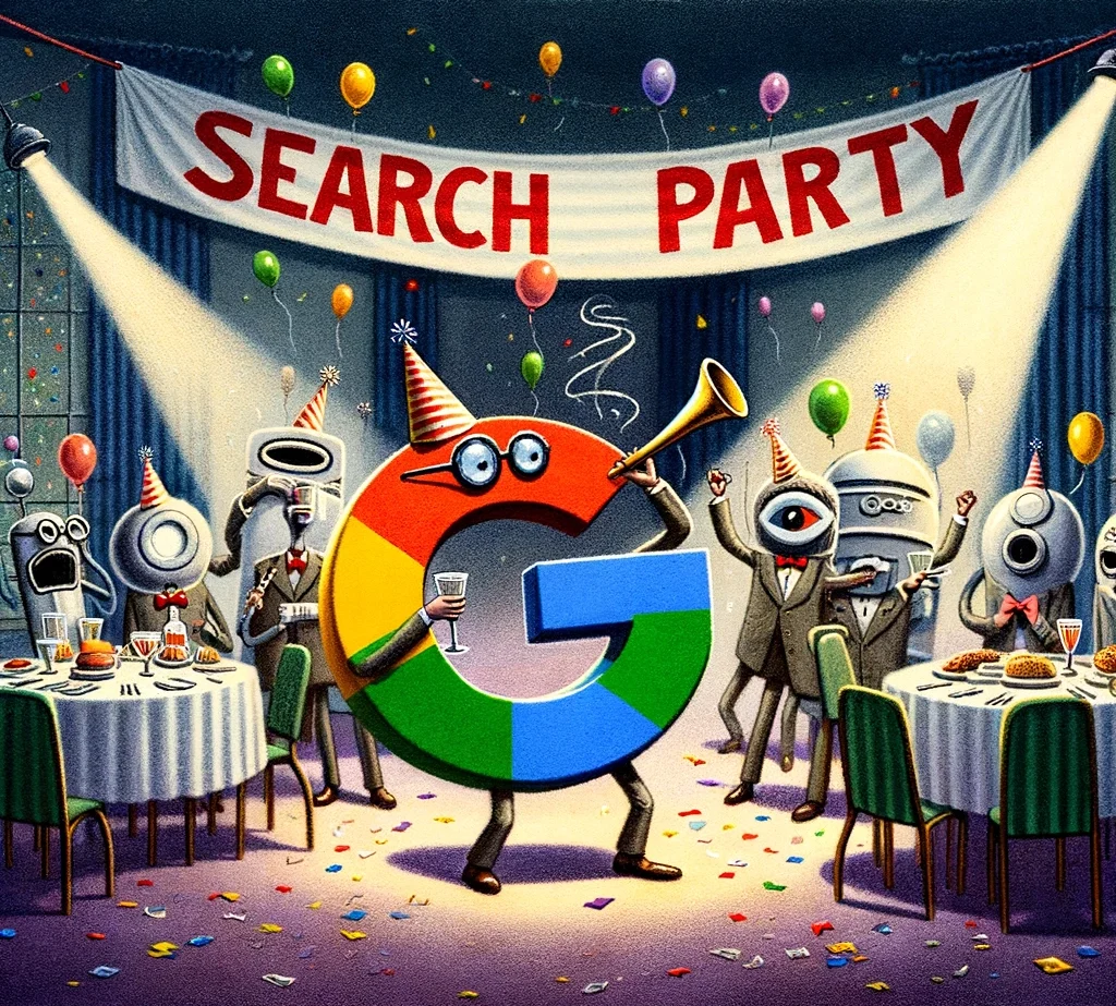 Threw a bash for search engines Google alone made it a search party e1705410313564