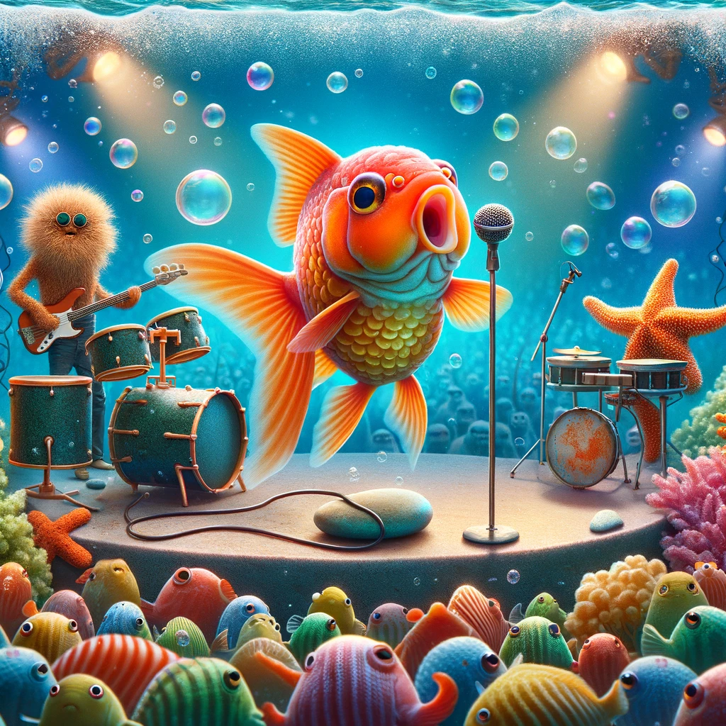 A goldfishs favorite band H2Oasis Goldfish Pun