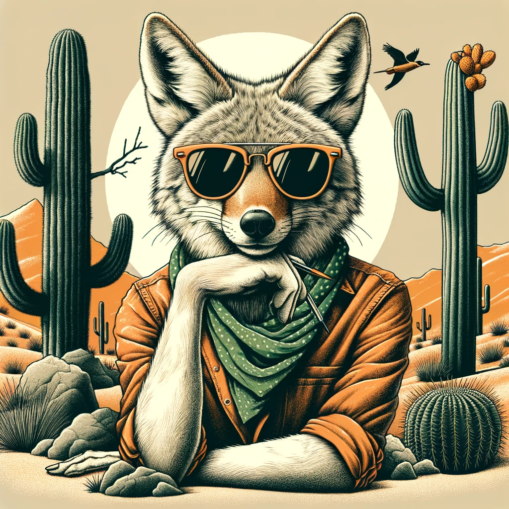 Coyote Ugly but desert fabulous. Coyote Pun