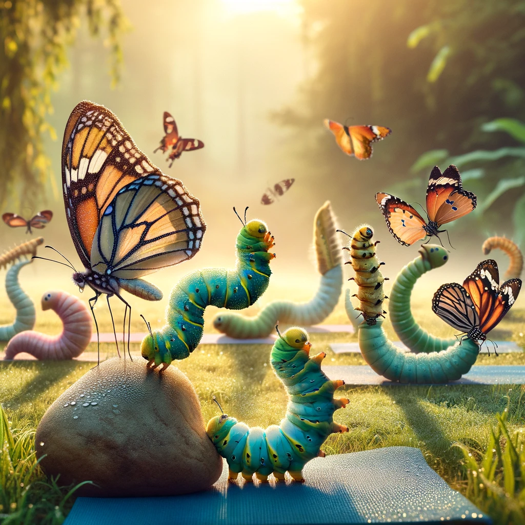 Did you know butterflies are experts in yoga Theyre masters of the caterpillar pose. Butterfly Pun