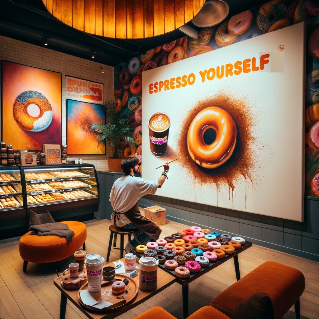 Espresso Yourself With a Side of Donuts Dunkin Donuts Pun