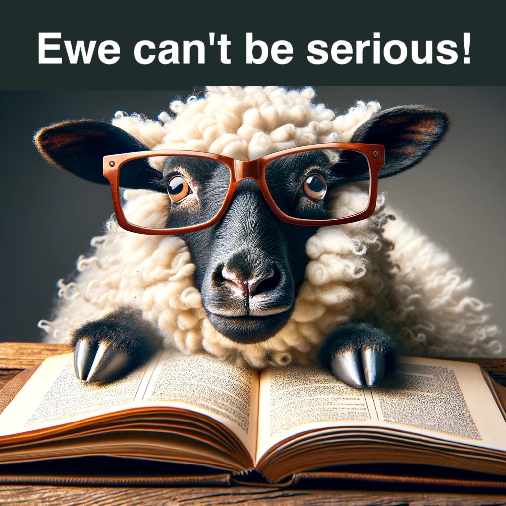Ewe cant be serious Sheep Pun