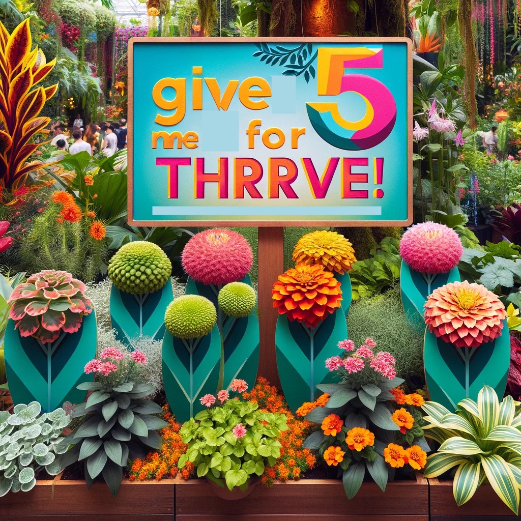 Give Me Five for Thrive Five Pun