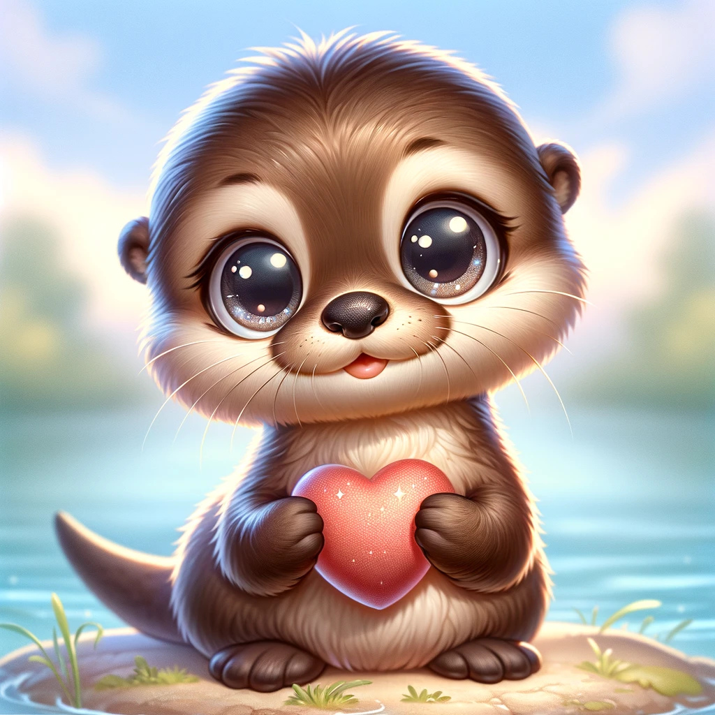 Hes Otterly adorable Otter Pun