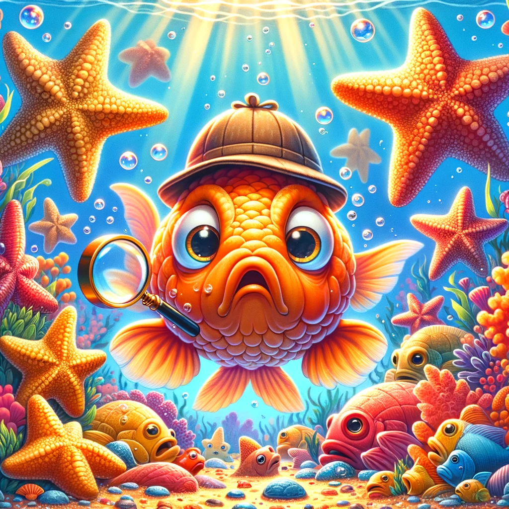 Im not squidding youre a goldfish in a sea of star fish. Goldfish Pun