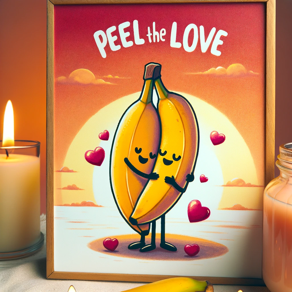 Peel the love. Banana Pun