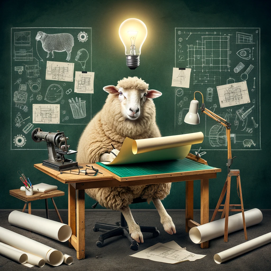 Shear genius Sheep Pun